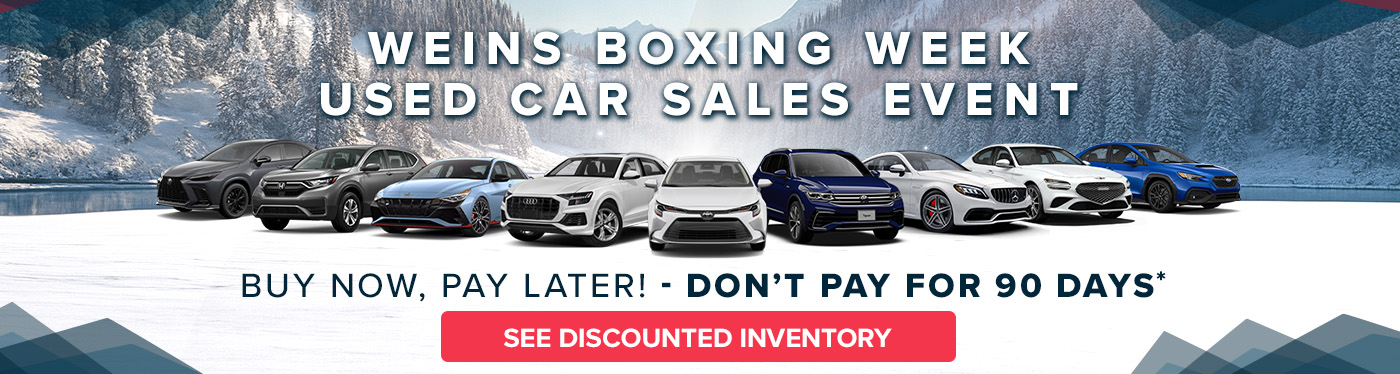 WEINS Boxing Week - Used Car Sales Event